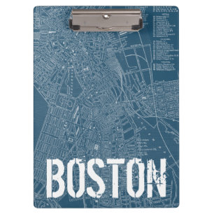 Pranchetas Mapa gráfico de Boston