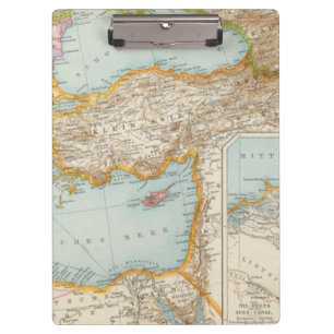 Pranchetas Mapa mediterrâneo oriental