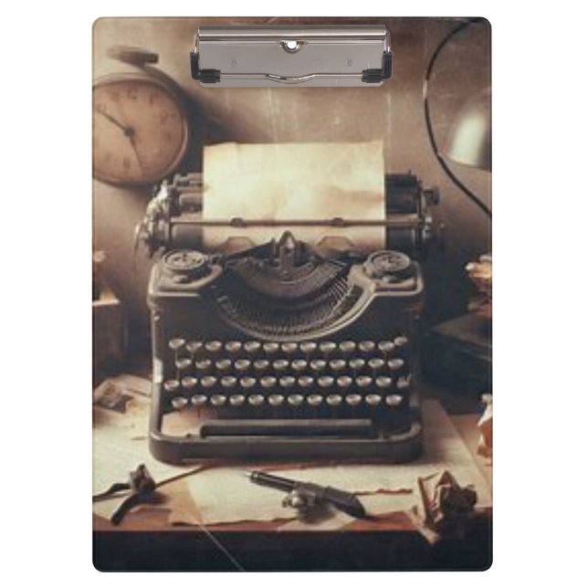 Pranchetas Máquina de Digitalização Antiquada Manuscrita Brow (Frente)