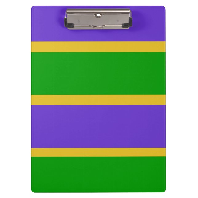 Pranchetas Mardi Gras Stripes Colors (Frente)
