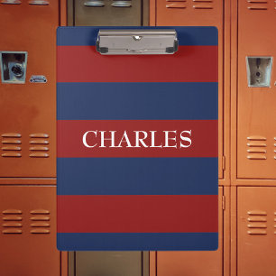 Pranchetas Marinho e Red Rugby Stripes