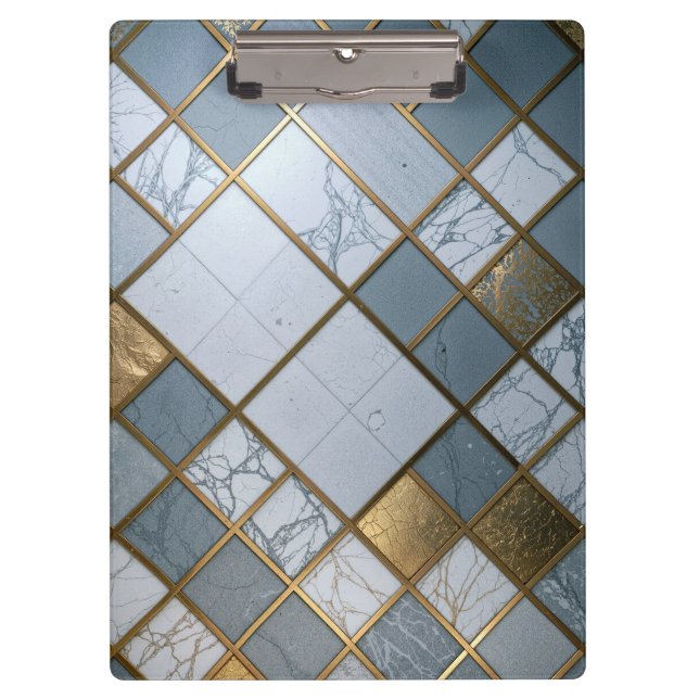 Pranchetas Marmor Gold Raster Luxus Geometrie (Frente)