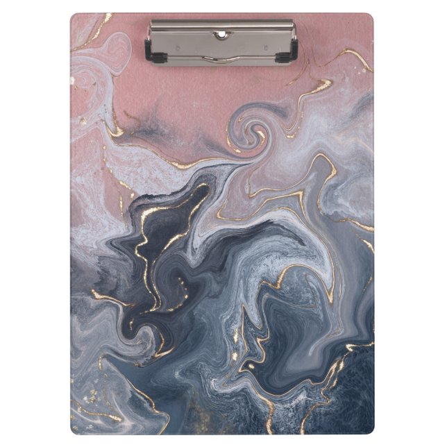 Pranchetas Mármore de cor d'água decorativo de Cinzas pretas  (Frente)