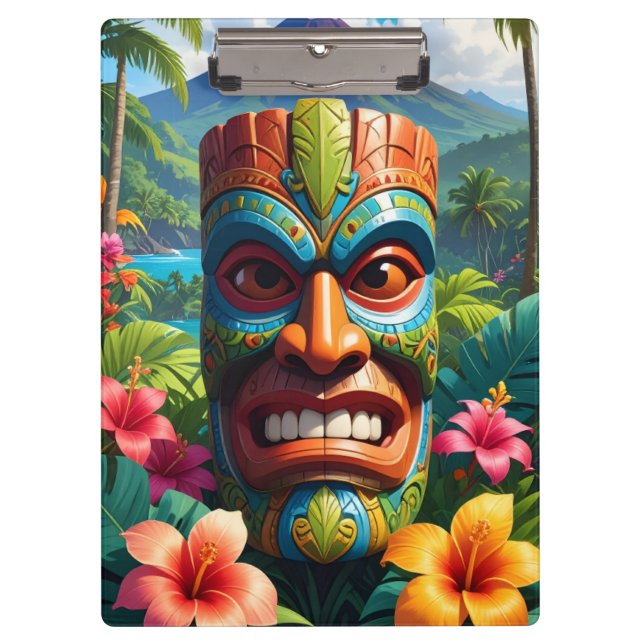 Pranchetas Máscara Tiki (Frente)