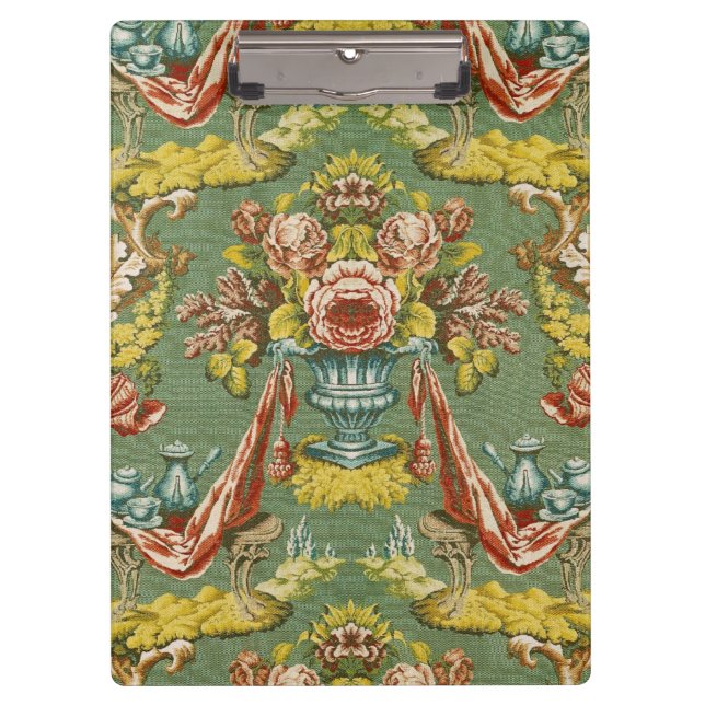 Pranchetas Matéria têxtil com um motivo floral de repetição (Frente)