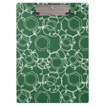 Matriz Floral Abstrata (Verde Escuro) Arte Refinad