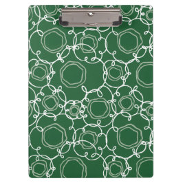 Pranchetas Matriz Floral Abstrata (Verde Escuro) Arte Refinad