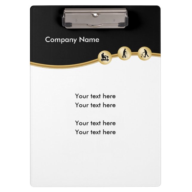 Pranchetas médicas do costume da mobilidade (Frente)