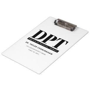 Pranchetas Médico de DPT Moderno Personalizado em Terapia Fís