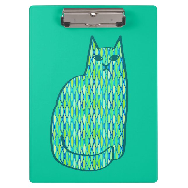 Pranchetas Médio-século Moderno Gato, Casa da Moeda e Verde l (Frente)