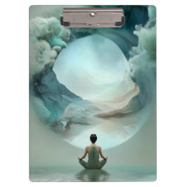 Pranchetas Meditação Zen Mística da Área de Transferência