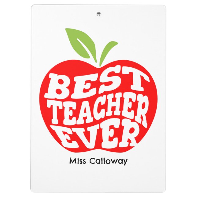 Pranchetas Melhor Professora Personalizada De Sempre (Verso)