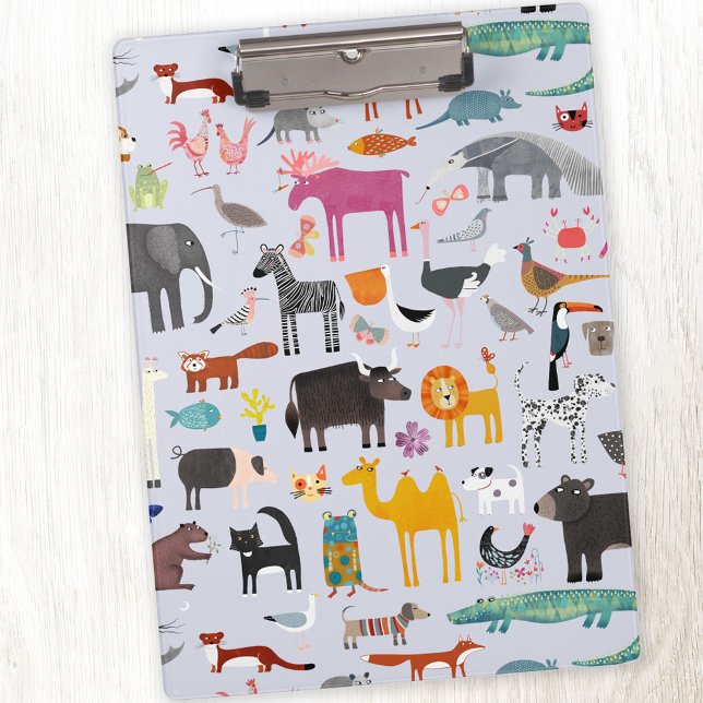 Pranchetas Menagerie animal (Animal menagerie fun clipboard)