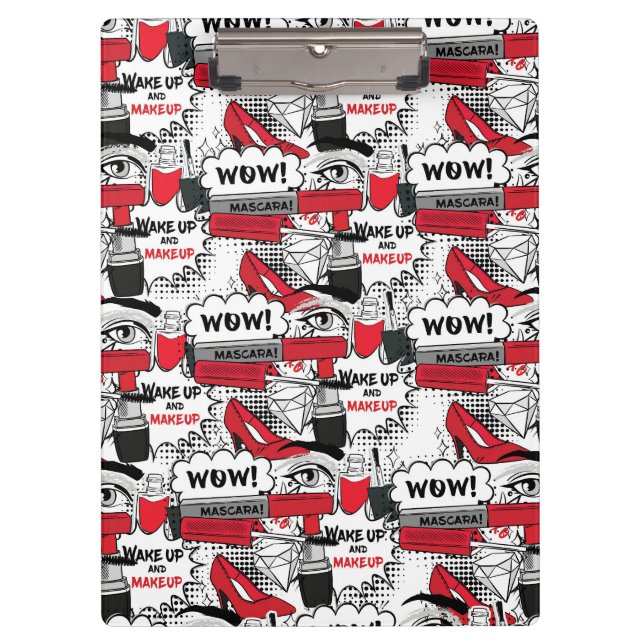 Pranchetas Menina de maquiagem bonita - Bela kawaii e moda de (Frente)