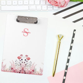 Pranchetas Menina Mínima Floral Mínima Personalizada