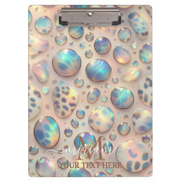 Pranchetas Menina Opal Estampa de Leopardo Escritório Escola