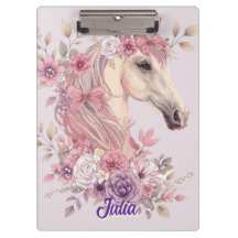Meninas Lindos Cavalos Floral Pastel Cavalo