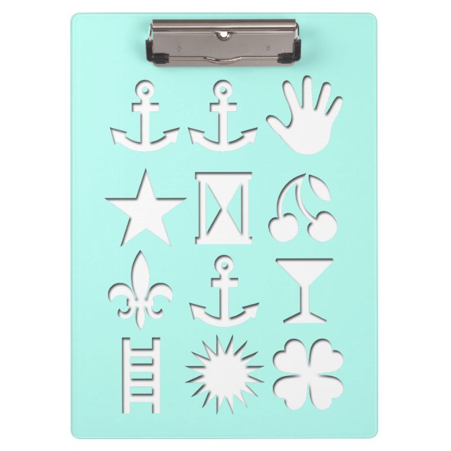 Pranchetas Mensagem codificada? Clipboard Summer (Frente)