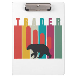 Pranchetas Mercado baixista | Trader | Design simples