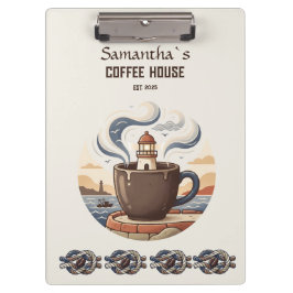 Pranchetas Mercadorias Personalizadas de Café Costeiro Vintag