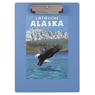 Pranchetas Mergulho da águia americana - Latouche, Alaska