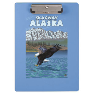 Pranchetas Mergulho da águia americana - Skagway, Alaska