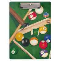 Mesa de Billiards da vida com bolas e giz