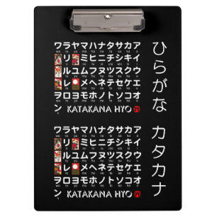 Pranchetas Mesa Japonesa Hiragana & Katakana (Hanafuda)