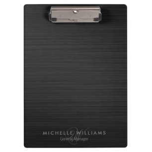 Pranchetas Metal perfurado preto elegante, personalizado
