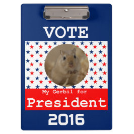 Pranchetas Meu Gerbil para Presidente Clipboard