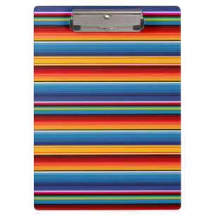 Pranchetas Mexicano vermelho Dourado azul Sarape