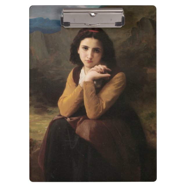 Pranchetas Mignon (Sweet Young French Girl) (por Bouguereau) (Frente)