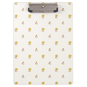 Pranchetas Mini Foco Floral Amarelo