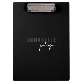 Pranchetas Minimalista preto profissional moderno e simples