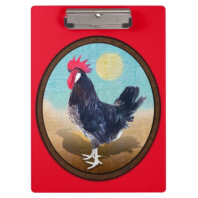 Pranchetas Minorca Rooster Vintage Oval (Frente)