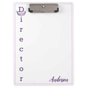 Pranchetas Miss América Crown Clipboard-Diretor