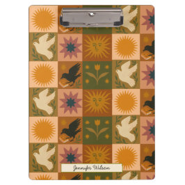 Pranchetas Mística de Patchwork Celestial da Boêmia Personali