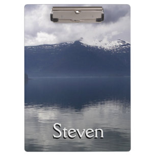Pranchetas Misty Alaskan Sea in Shades of Blue
