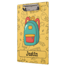 Mochila Personalizada de Volta às Aulas & Desenhos