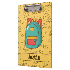 Pranchetas Mochila Personalizada de Volta às Aulas & Desenhos