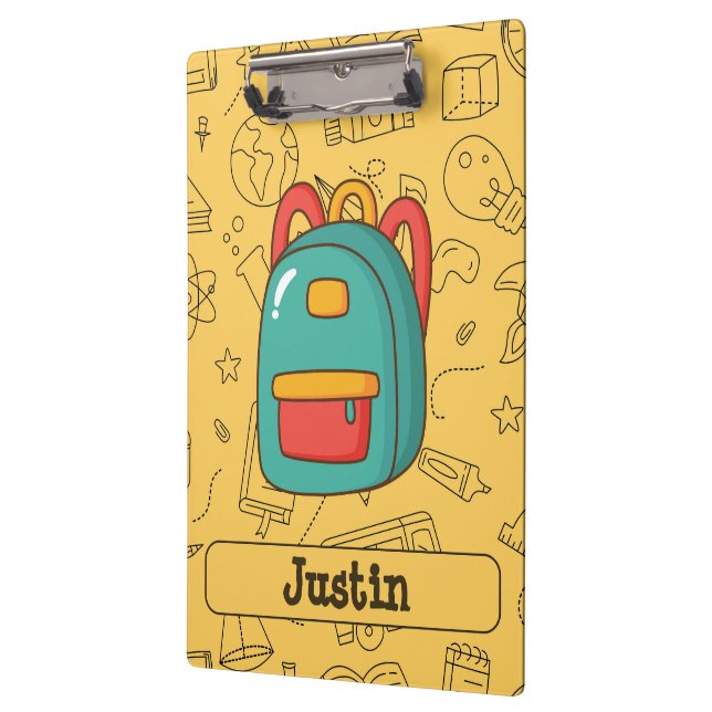 Pranchetas Mochila Personalizada de Volta às Aulas & Desenhos (Esquerda)