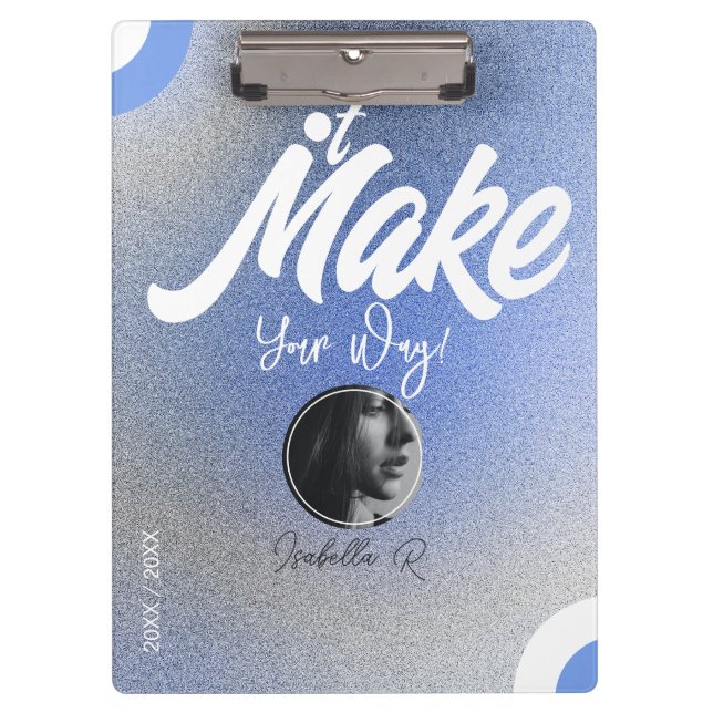 Pranchetas Modelo de Foto bonito e Nome Social (Frente)