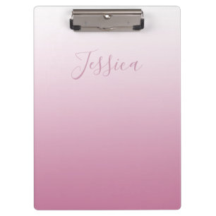 Pranchetas Modelo Elegante e rosa editável (qualquer cor)