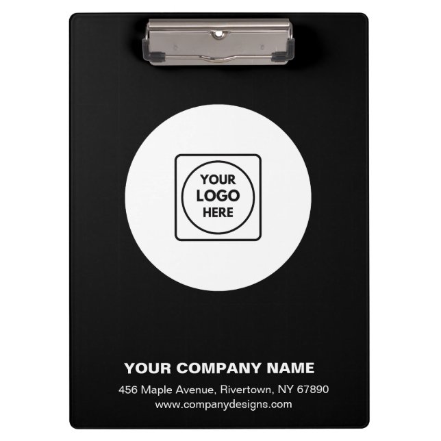 Pranchetas Modern Minimalist Logo Pro clipboard (Frente)