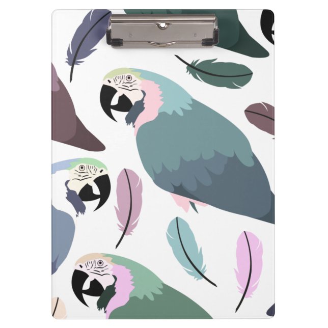 Pranchetas Modern Parrots Tropical Pattern  (Frente)