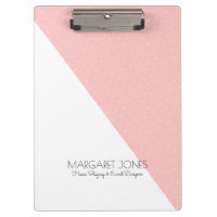 Modern Pink & White Geometric Design
