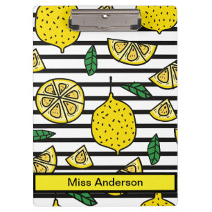 Pranchetas Moderno Lemon Patten em Black and White Strike