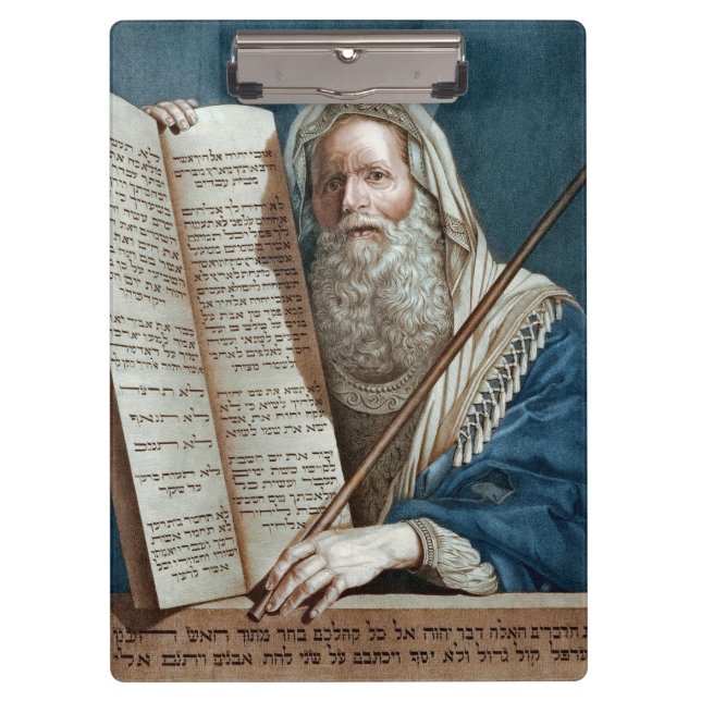 Pranchetas Moisés e os Dez Mandamentos (Frente)