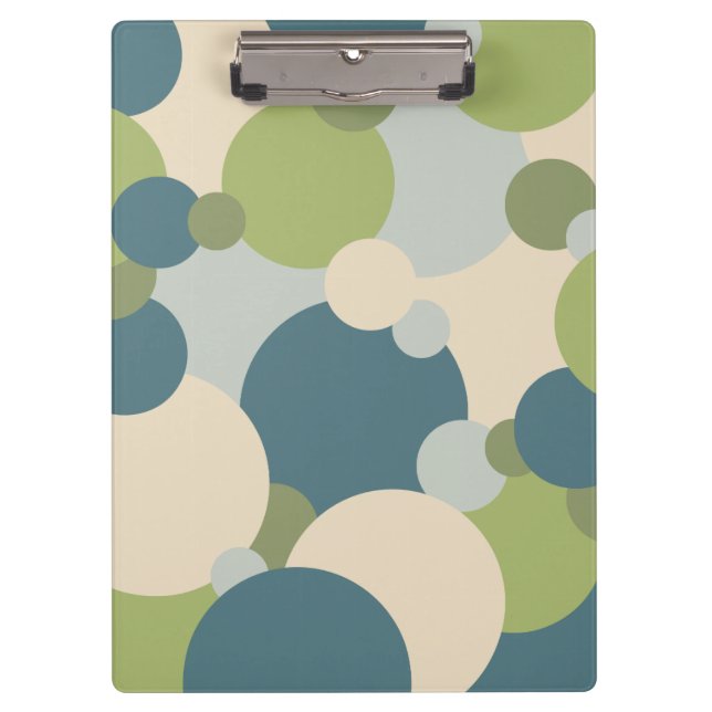 Pranchetas Moléculas azuis-verdes Área de Transferência (Frente)