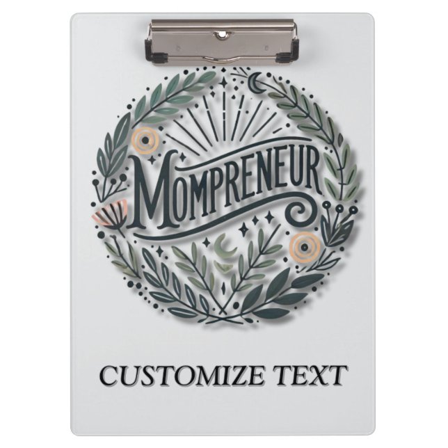 Pranchetas Mompreneur Themed (Frente)